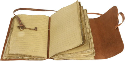 Vintage Key Leather Journal