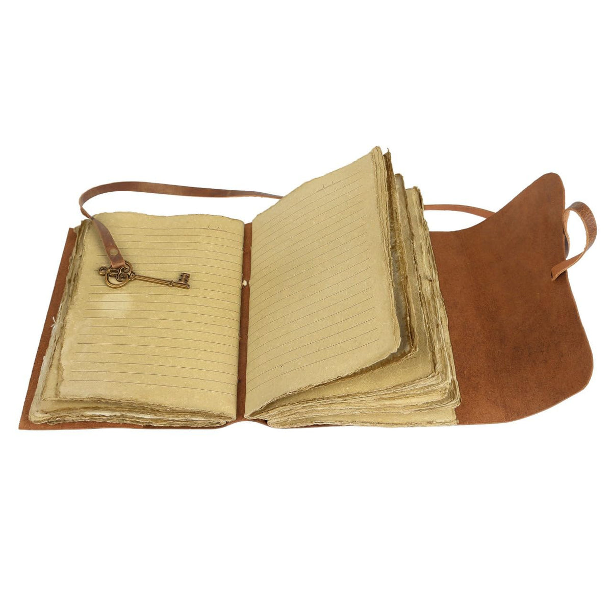 Vintage Key Leather Journal