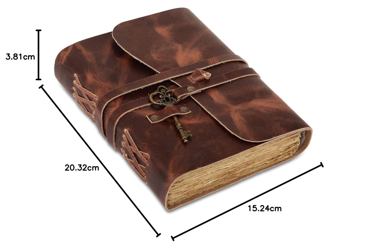 Vintage Key Leather Journal
