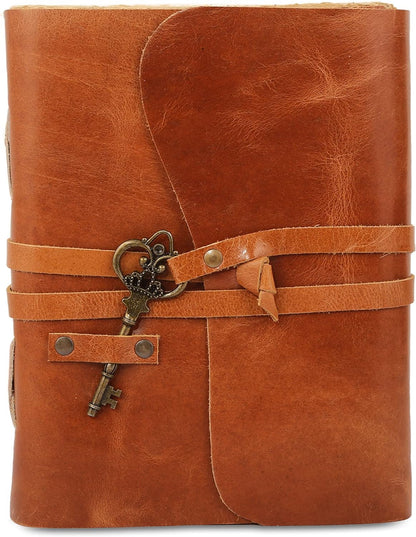 Vintage Key Leather Journal