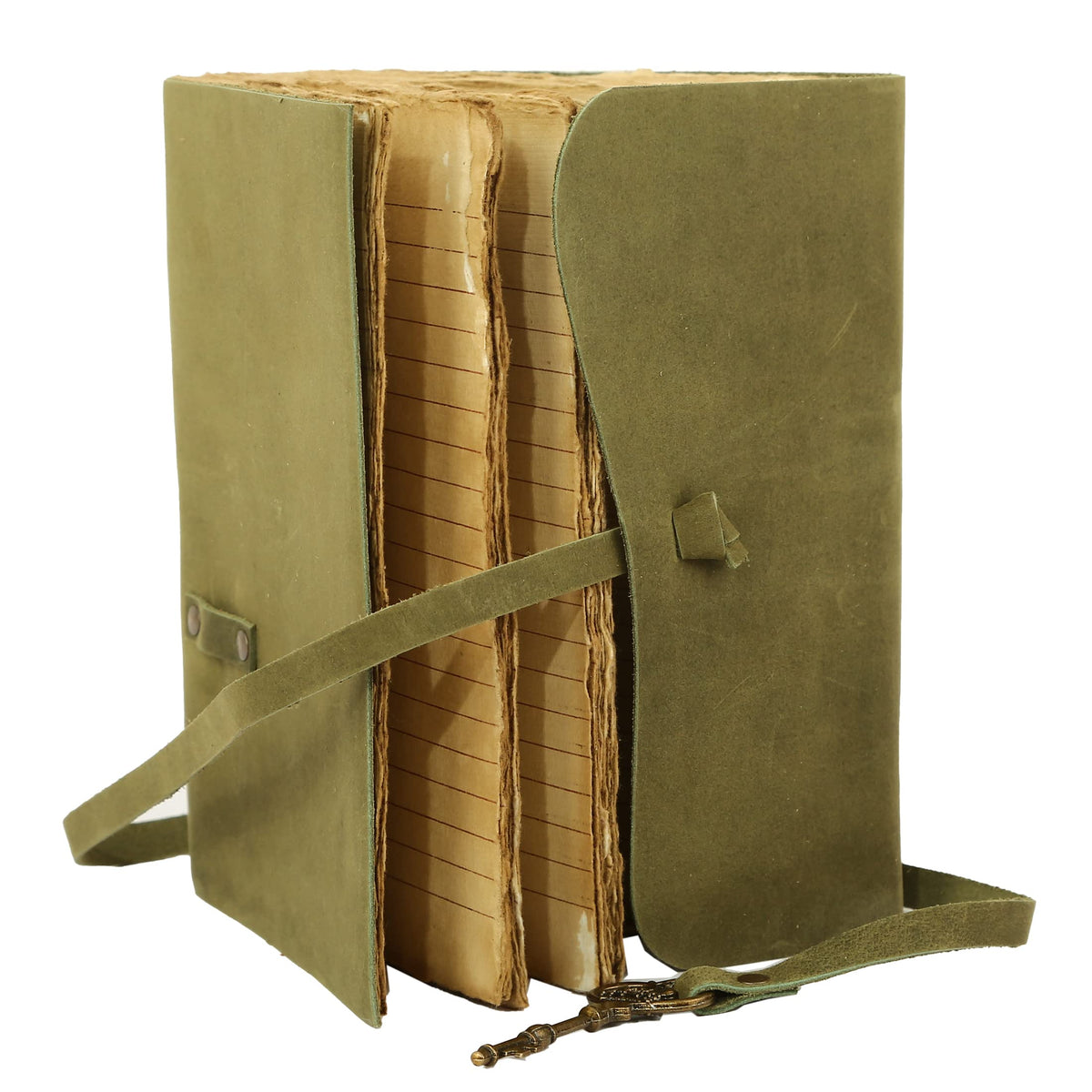 Vintage Key Leather Journal