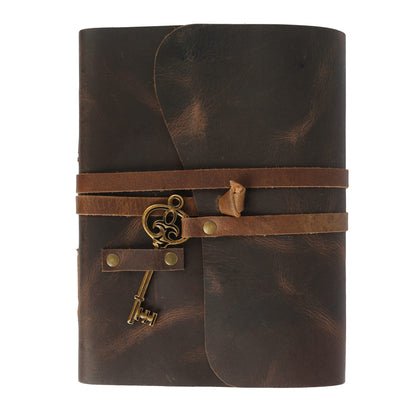 Vintage Key Leather Journal