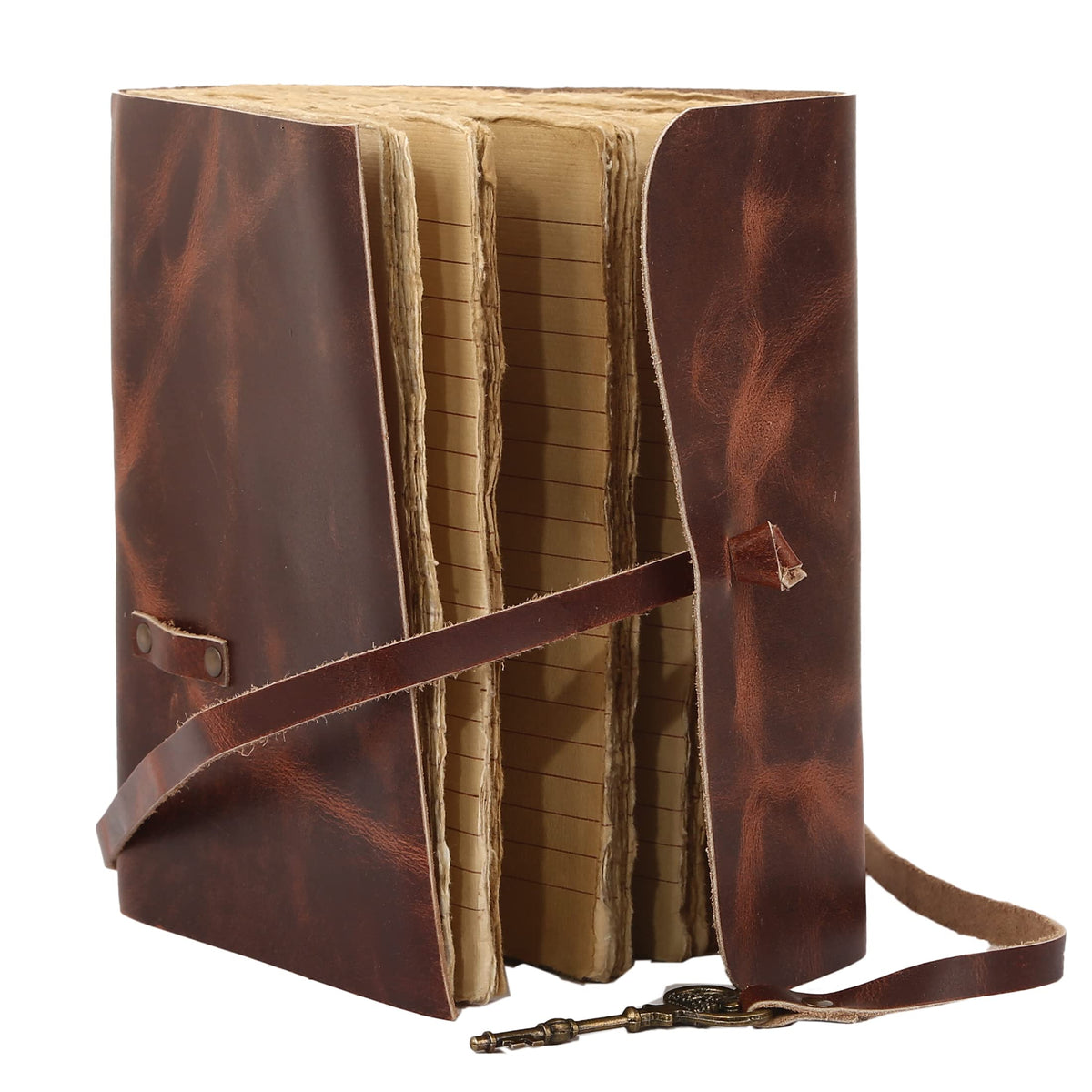 Vintage Key Leather Journal