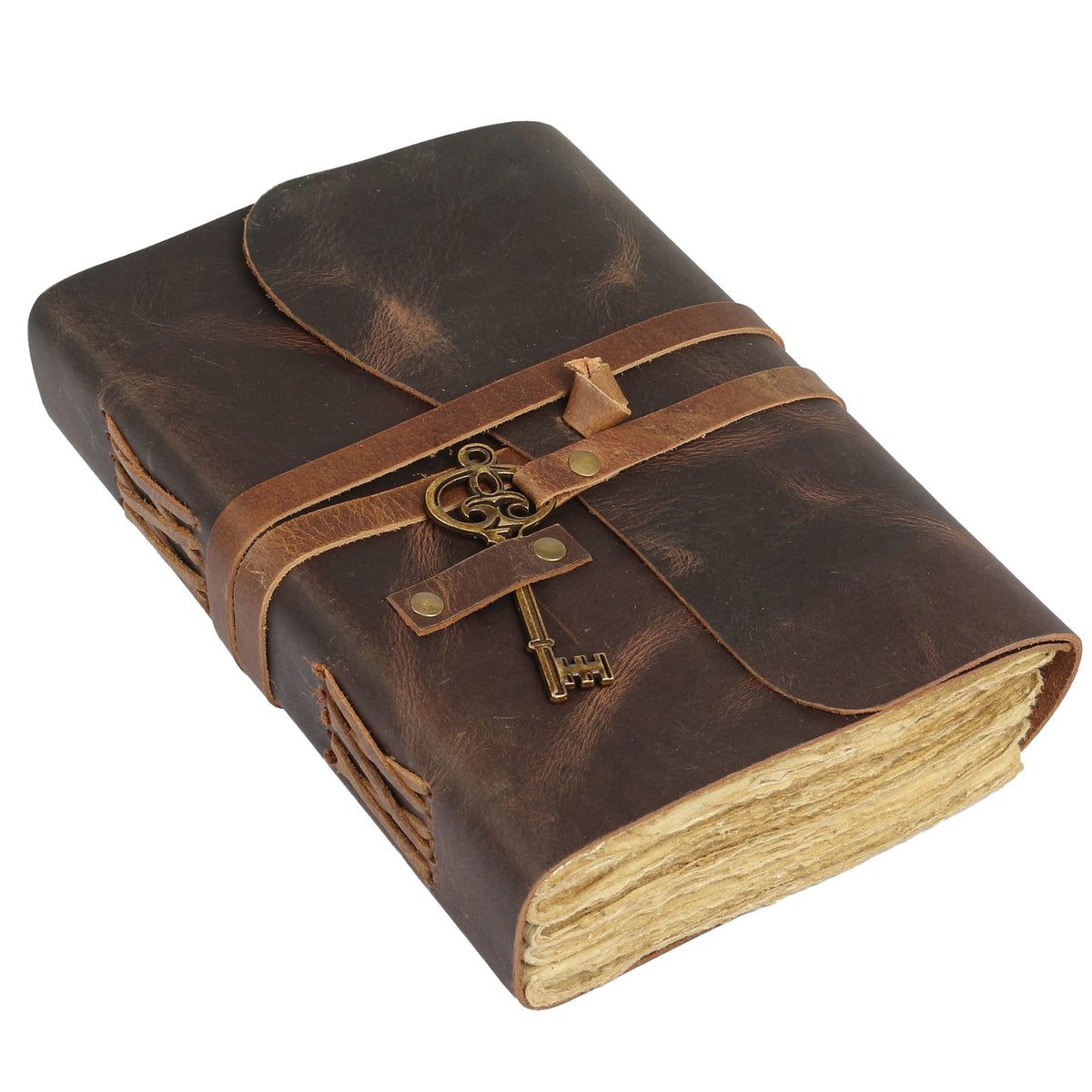 Vintage Key Leather Journal