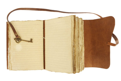 Vintage Key Leather Journal