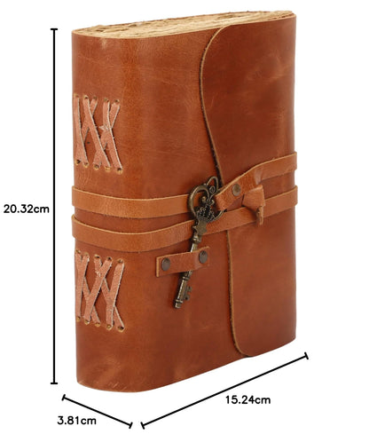 Vintage Key Leather Journal