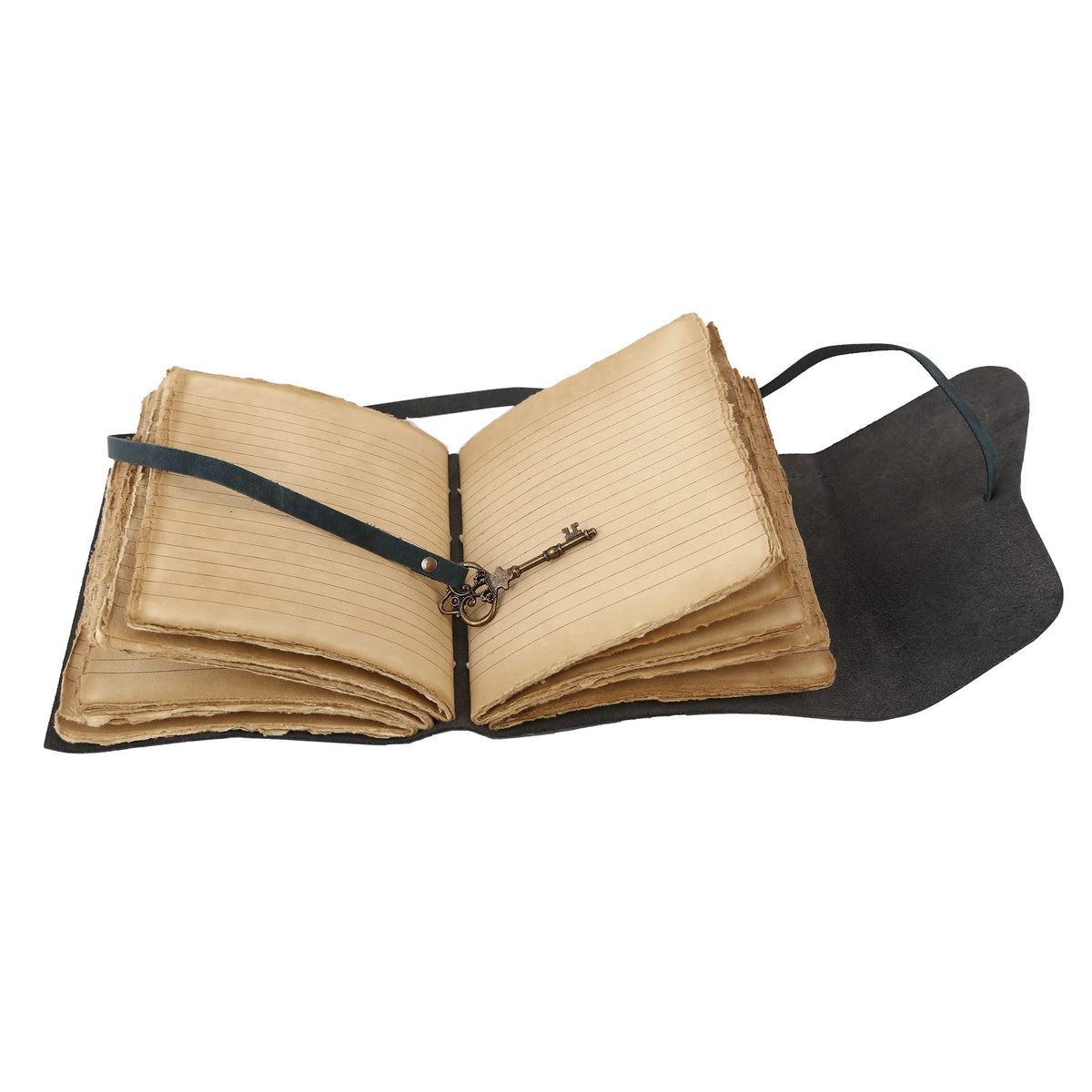 Vintage Key Leather Journal