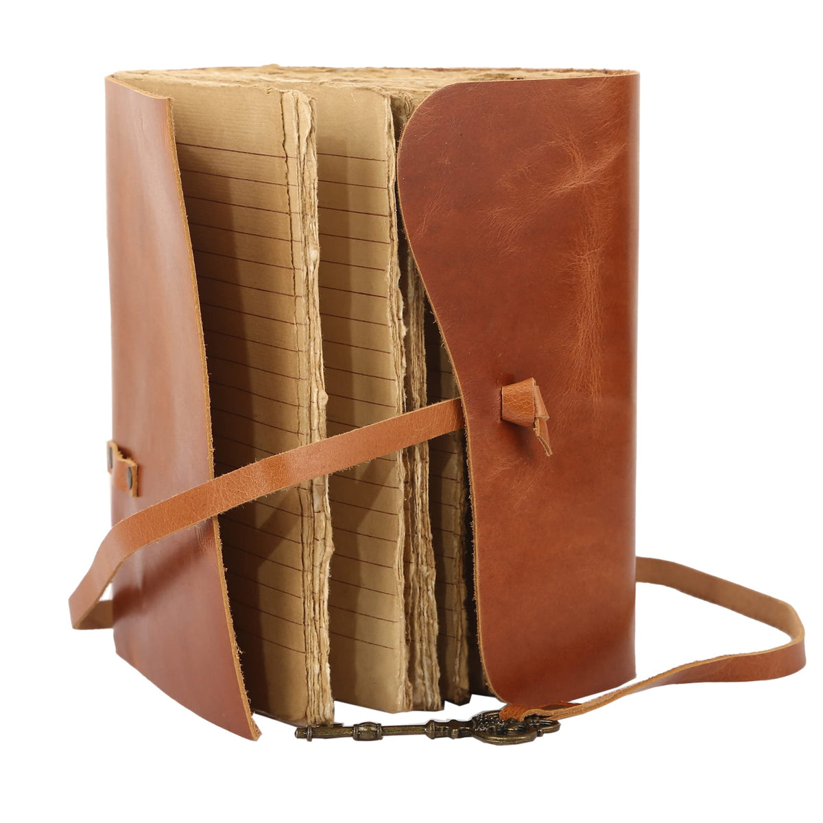 Vintage Key Leather Journal