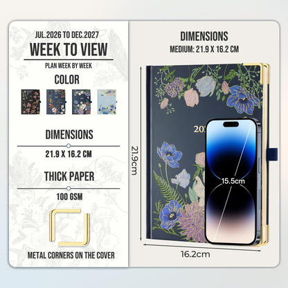 2027 Weekly Diary – Colour & Layout Options