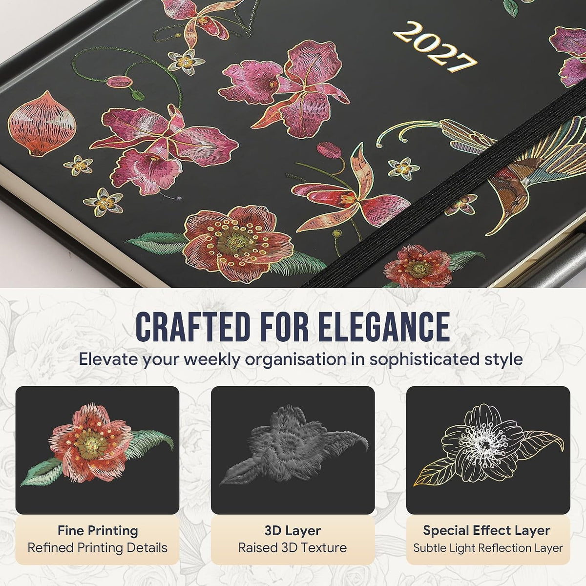 2027 Weekly Diary – Colour & Layout Options