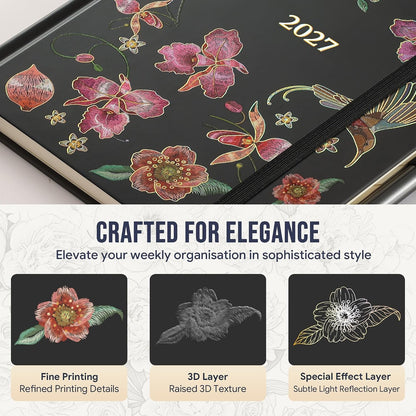 2027 Weekly Diary – Colour & Layout Options