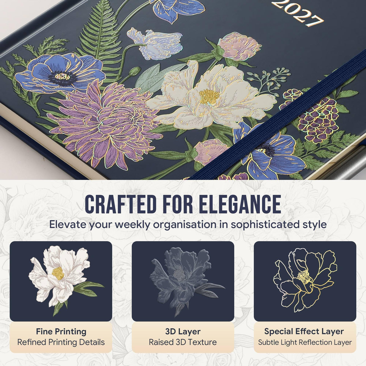 2027 Weekly Diary – Colour & Layout Options