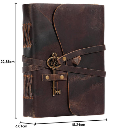 Vintage Key Leather Journal