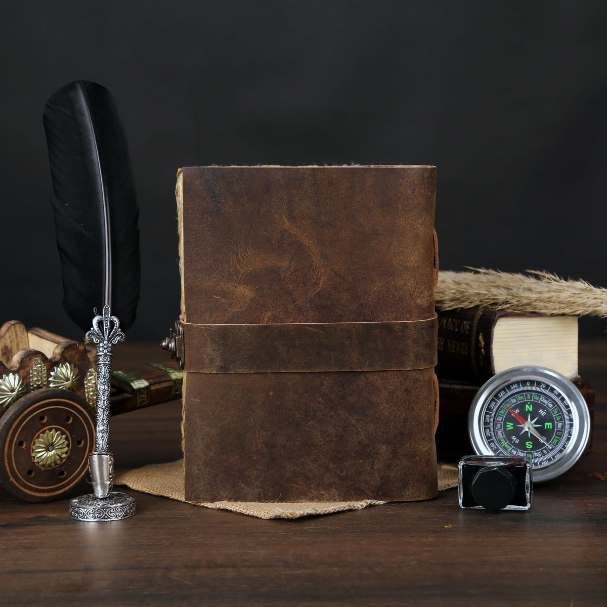 Vintage Key Leather Journal