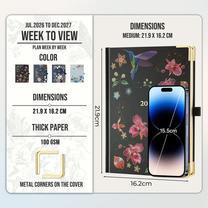2027 Weekly Diary – Colour & Layout Options