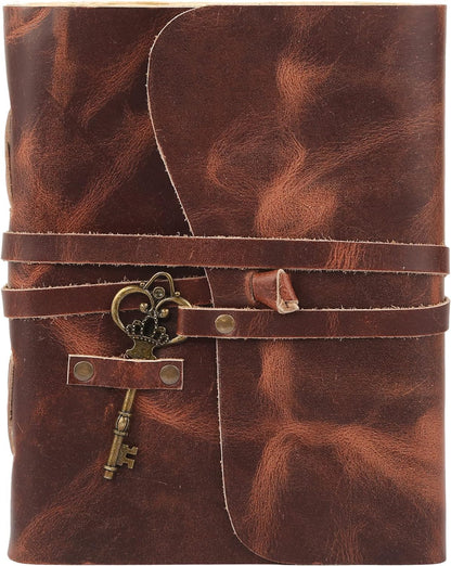 Vintage Key Leather Journal