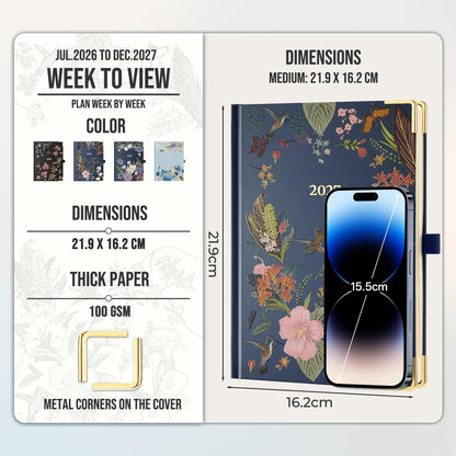 2027 Weekly Diary – Colour & Layout Options