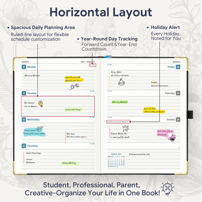 2027 Weekly Diary – Colour & Layout Options