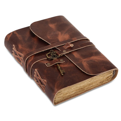 Vintage Key Leather Journal