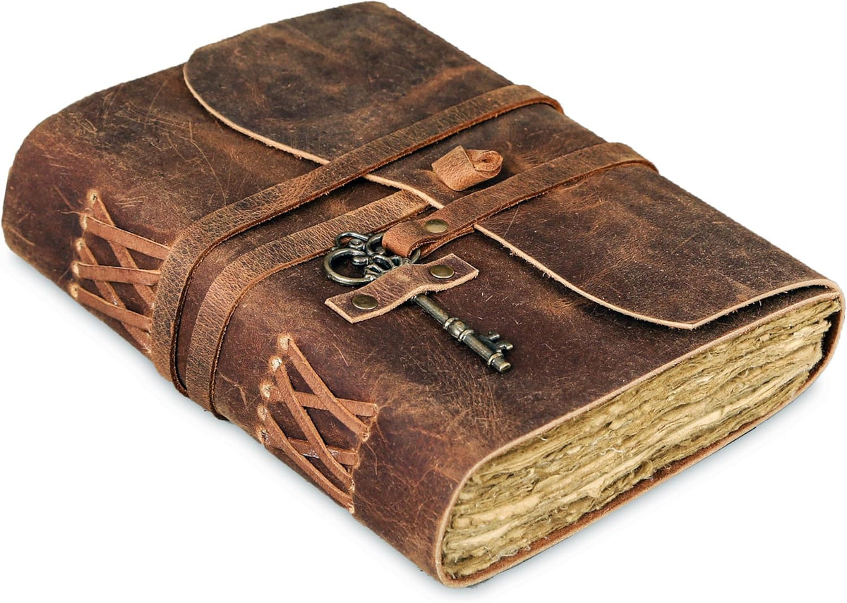 Vintage Key Leather Journal