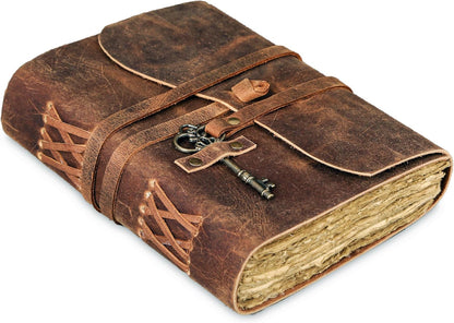 Vintage Key Leather Journal