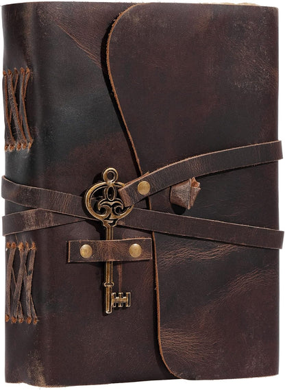 Vintage Key Leather Journal