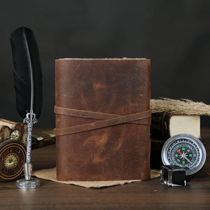 Vintage Key Leather Journal
