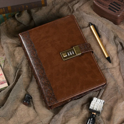 Notizbuch mit Retro-Schloss