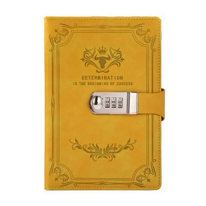 Retro-Tagebuch mit Schloss A5
