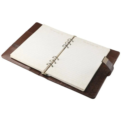 Brown Lockable Ring Journal