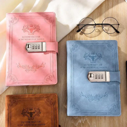 Retro-Tagebuch mit Schloss A5
