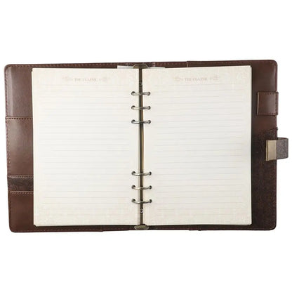 Brown Lockable Ring Journal