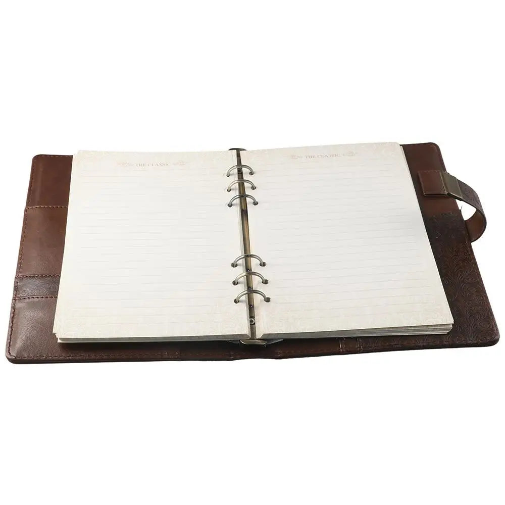 Brown Lockable Ring Journal
