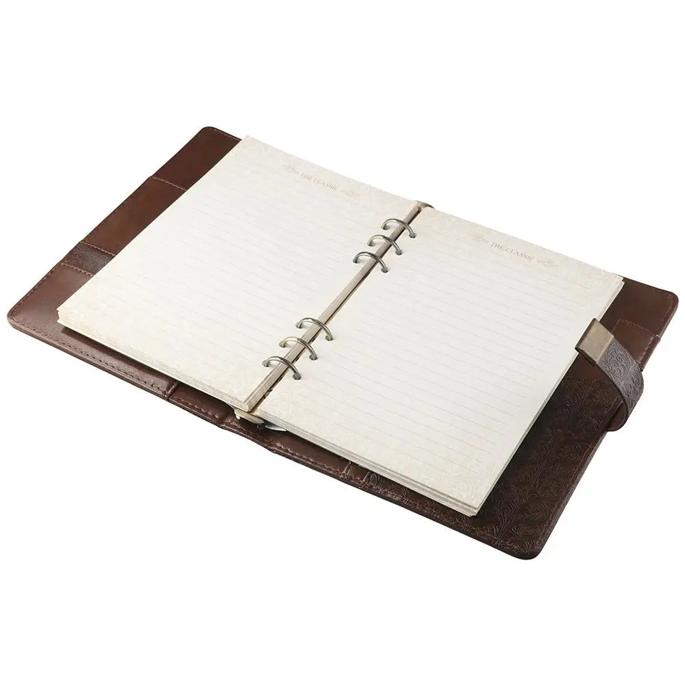 Brown Lockable Ring Journal