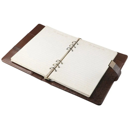 Brown Lockable Ring Journal